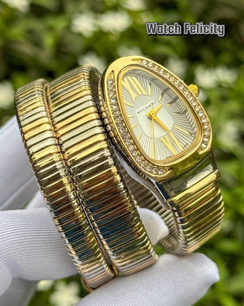 White Dail Gold Silver ToneWhite Dail Gold Silver Tone