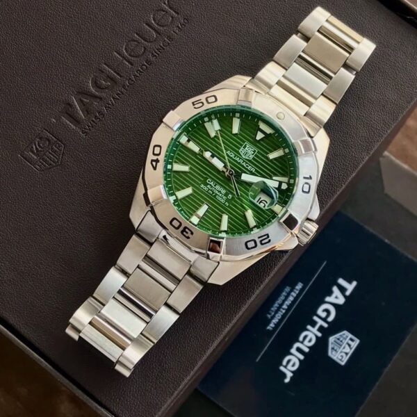 TAG HEUER Men’s Aquaracer Calibre 5 43mm Green Dial Watch Japanese Automatic Master Quality Men’s Watch