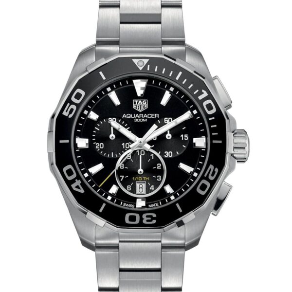 Tag Heuer Aquaracer Stainless Steel Black Dial Master Quality Mens Watch