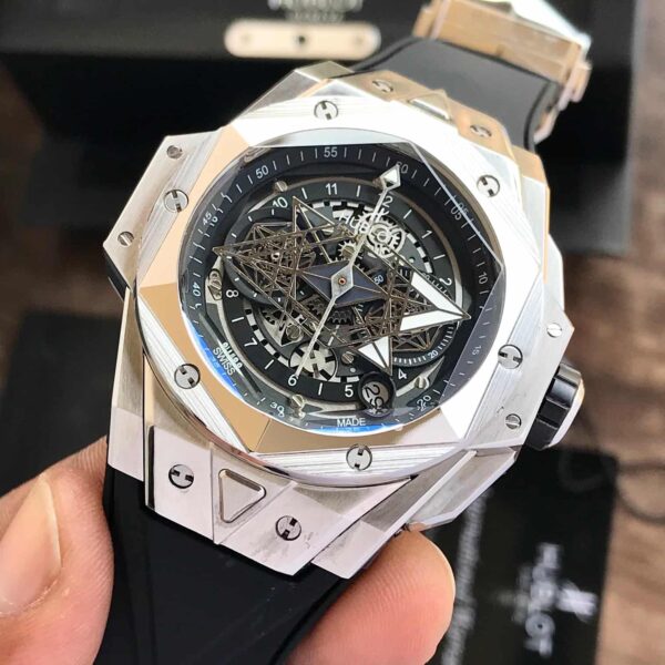 The Hublot Big Bang Sang Bleu King Silver Premium Mens Watch