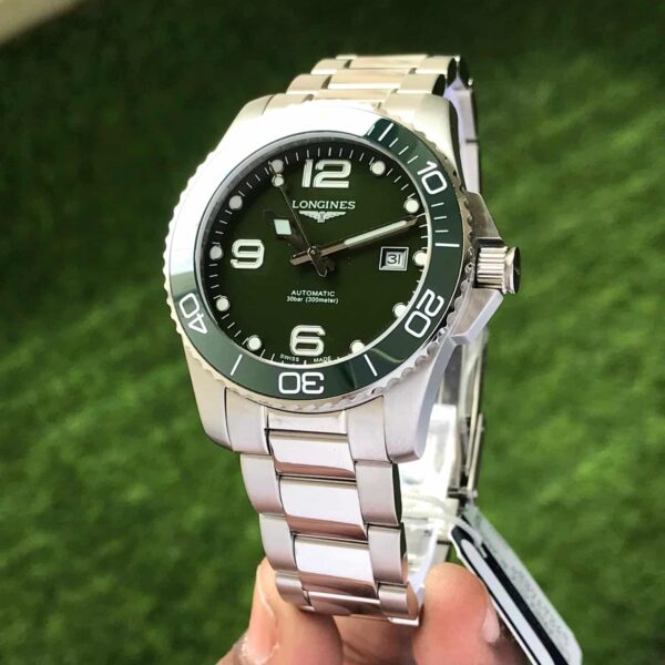 New Longines HydroConquest Stainless Steel Automatic Green Dial Men’s Watch
