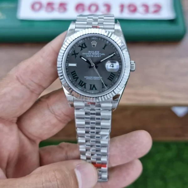 Rolex Datejust Slate Dial 41mm Jubilee Bracelet High Quality Master Automatic Watch