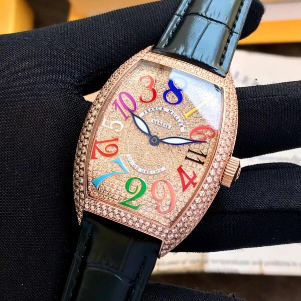 Frank Muller Geneve Crazy Hours Rosegold Diamond Body Automatic Men’s Watch