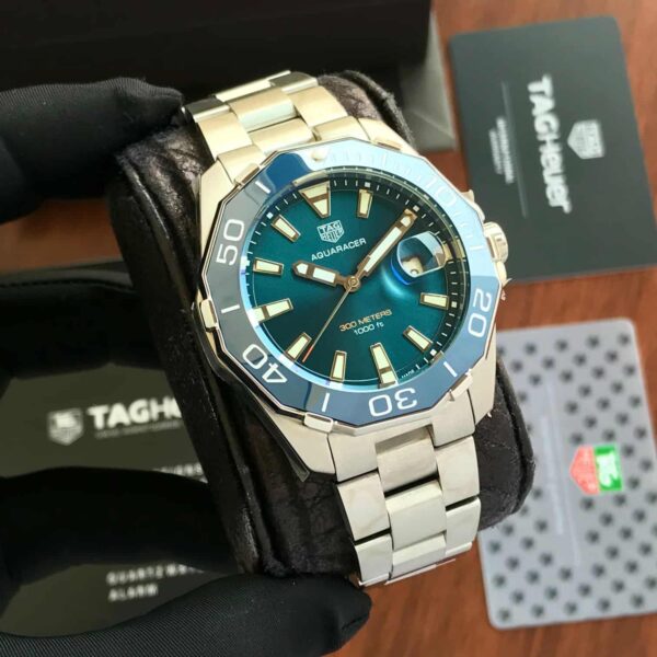 Tag Heuer Aquaracer Stainless Steel Blue Dial 300M Automatic Mens Watch