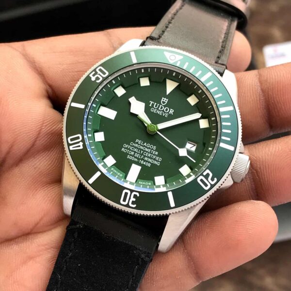 Tudor Pelagos Japanese Automatic Green Dial Mens Watch