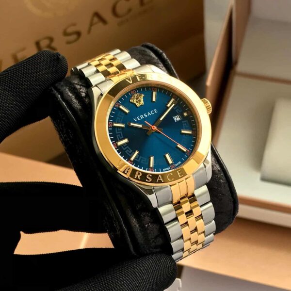 Versace VEVK00520 Men’s Blue Analog Stainless Steel Authentic Quality Men’s Watch
