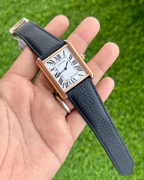 Cartier Tank Roman Rosegold White Dial