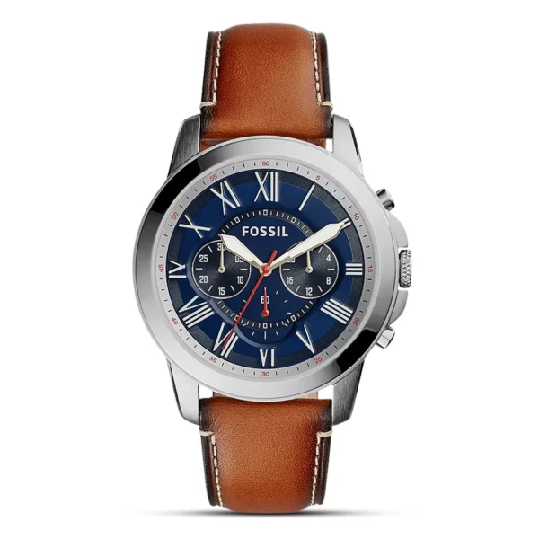 Fossil Grant Chronograph Navy Blue Dial Men's Watch FS5210