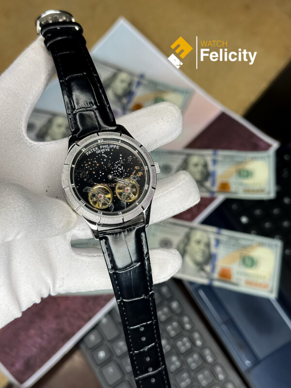 Patek Philippe 60884 Double Tourbillon Black Dial Automatic Luxury Watch