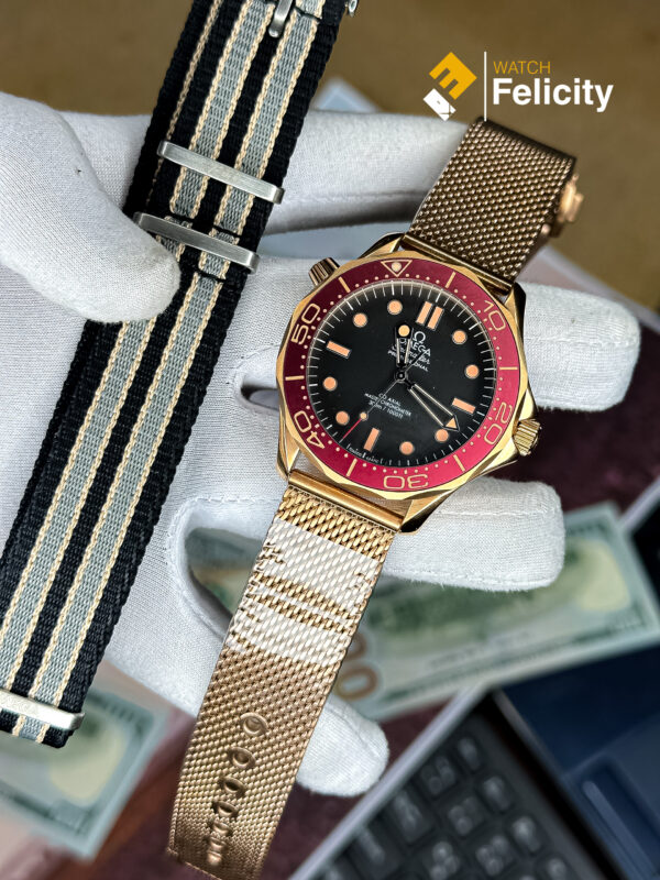 Omega Seamaster Master Grade Diver 300M Bronze Gold Automatic Mens Watch