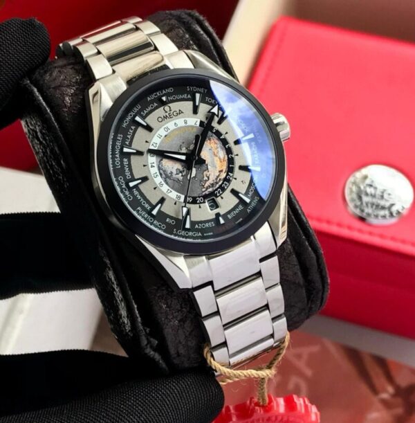 Omega Seamaster World Map Black Dial