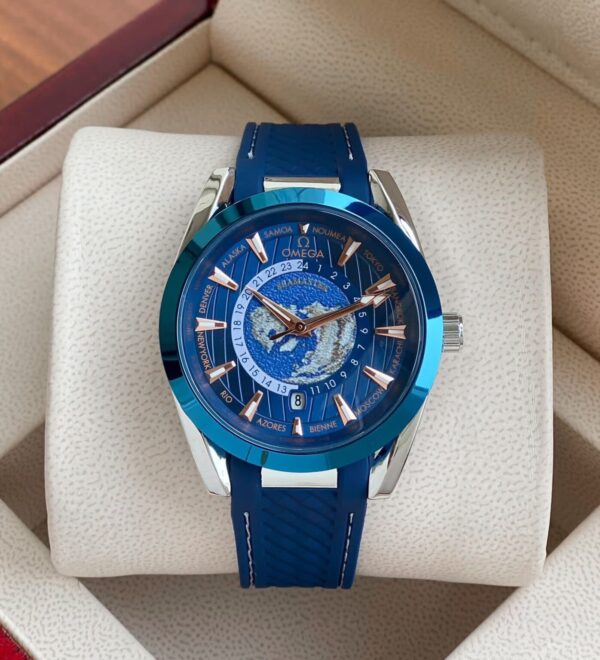 Omega Seamaster Aqua Terra Blue Worldtimer