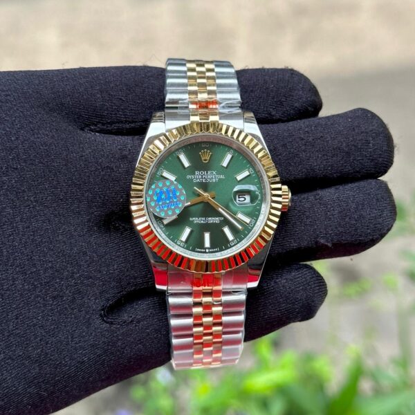 Oyster Perpetual Green Dial Dual Tone