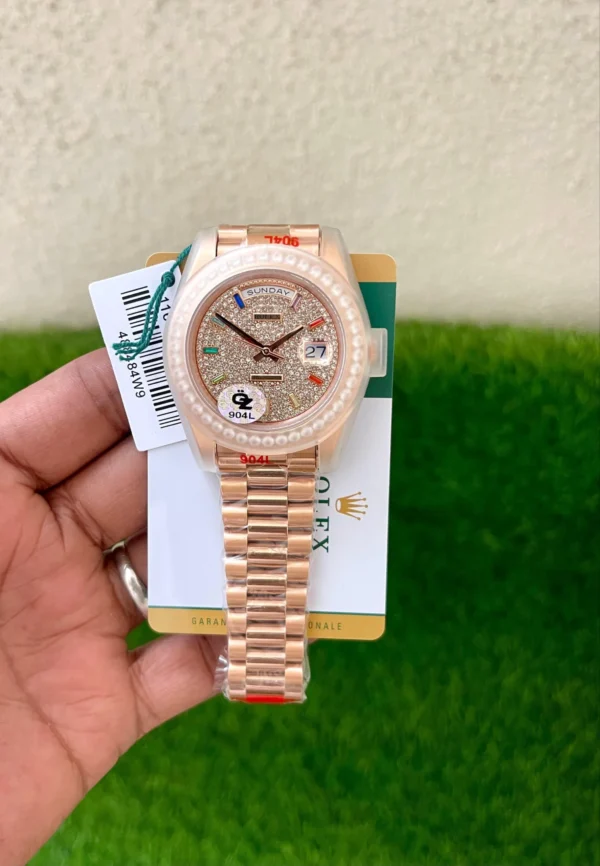 Rolex Day-Date Rainbow Full Diamond Dial OZ