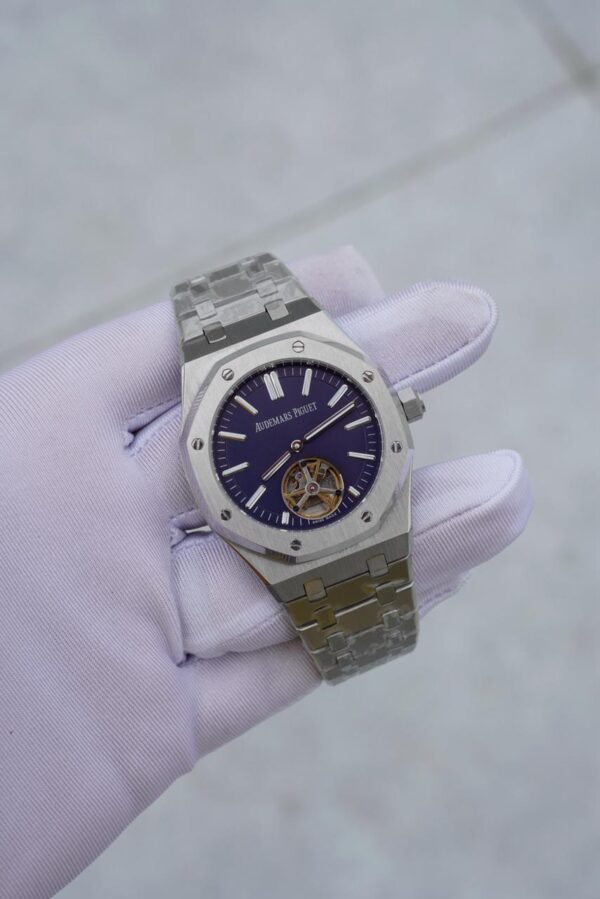 Round Audemars Piguet Royal Oak Flying Tourbillion Blue Dial master