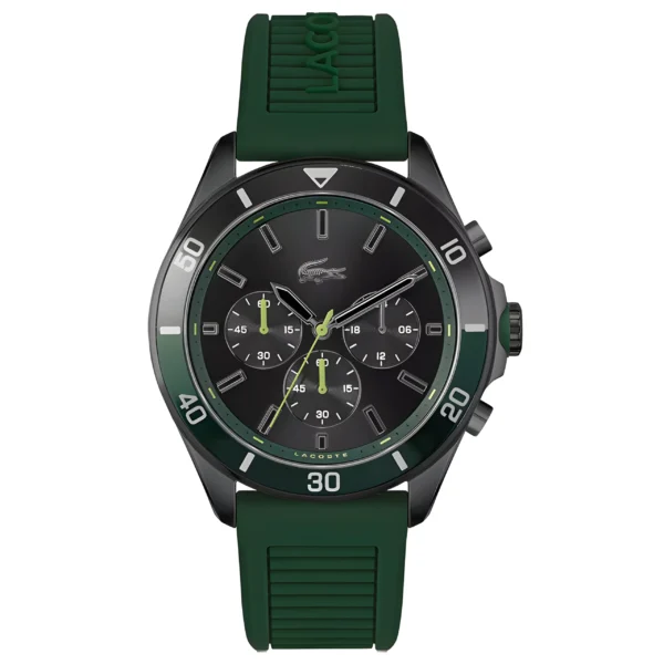 Lacoste Men's Round Dial Chronograph Watch - Model 2011153 - Black