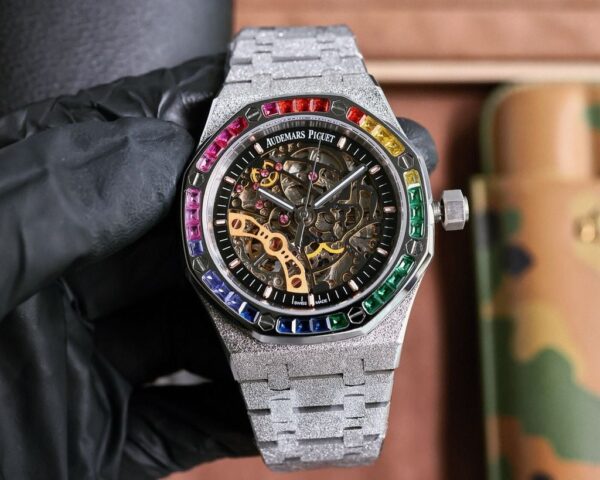 Audemars Piguet Royal Oak Double Balance Wheel Openworked Silver Rainbow 41mm