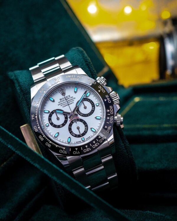 Rolex Daytona Panda Stainless Steel White Dial Japanese Master Quality Automatic Men’s Watch