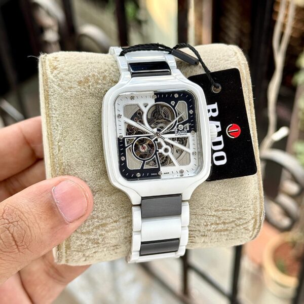 Rado True Square Open Heart Black