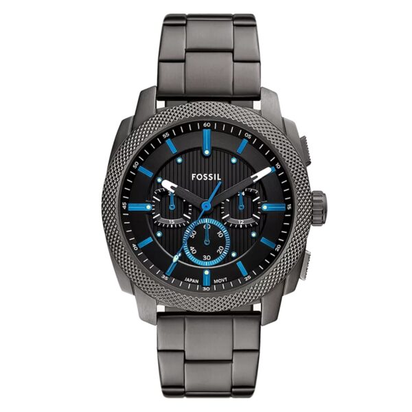 Fossil Machine Stainless Steel Grey Chronograph Mens Watch MPN: FS6098
