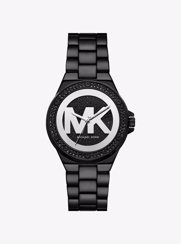 Michael Kors Lennox Pavé Black-Tone Watch MK1223