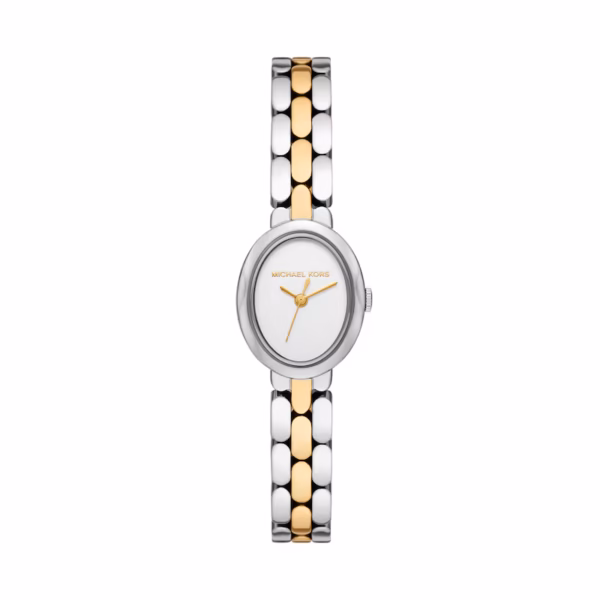 Michael Kors Maude 21mm Women's Two Tone Oval Bracelet Watch