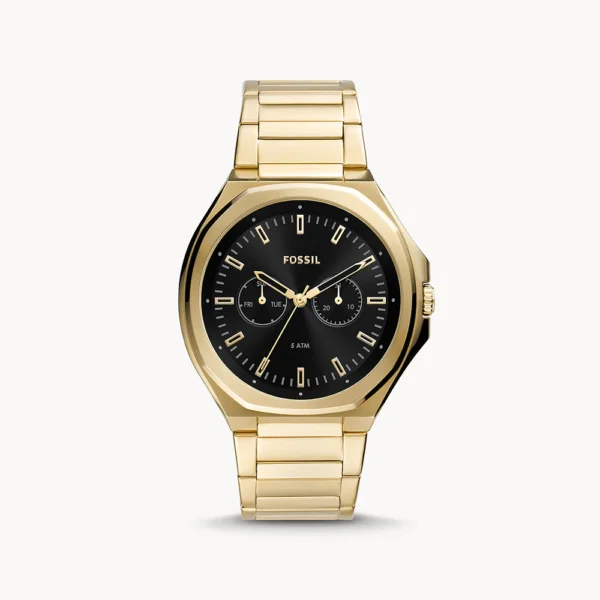 Fossil BQ2611 Evanston Multifunction Gold-Tone Stainless Steel Watch