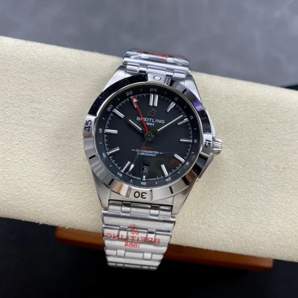 Chronomat GMT 40 SS Master Grade Best Edition Gray Dial on SS Bracelet A2836