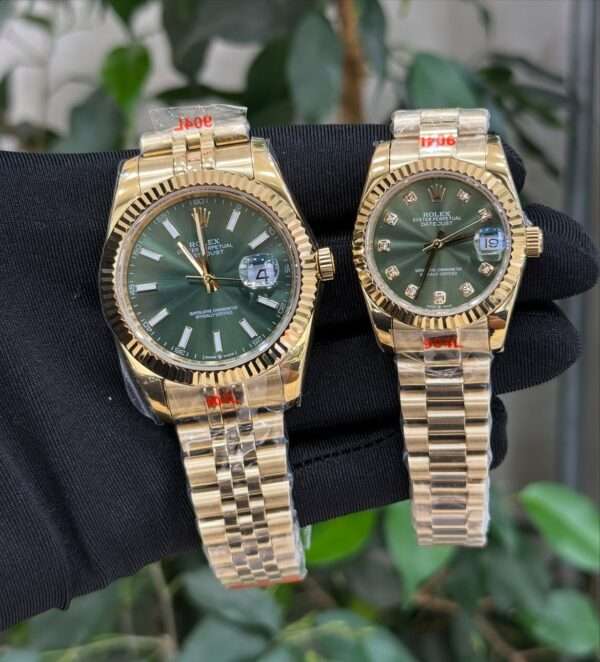 Rolex Datejust 4/31MM Style – Olive Green Dial