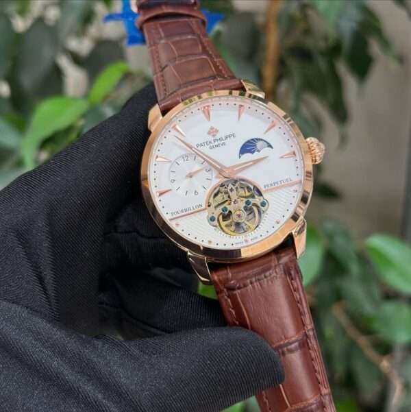 Patek Philippe Perpetual Calendar Tourbillon Style – Rose Gold & White Dial