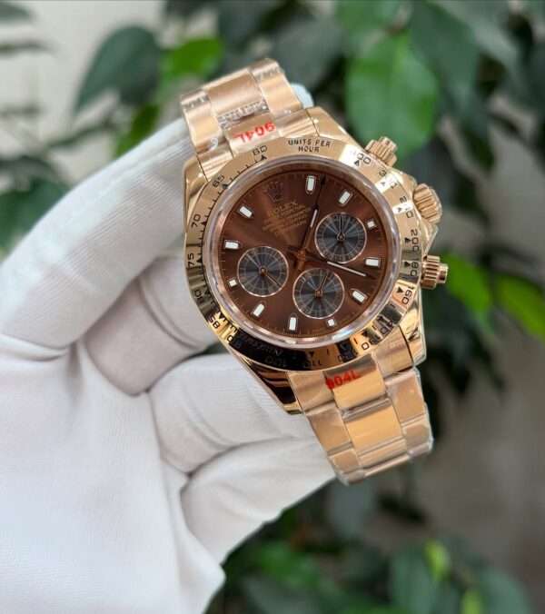 Rolex Daytona Style – Chocolate Dial & Everose Gold-Tone Bracelet