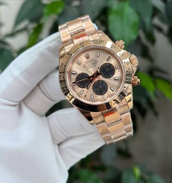 Rolex Daytona 116505 Style – Rose Gold & Black Sub-Dials