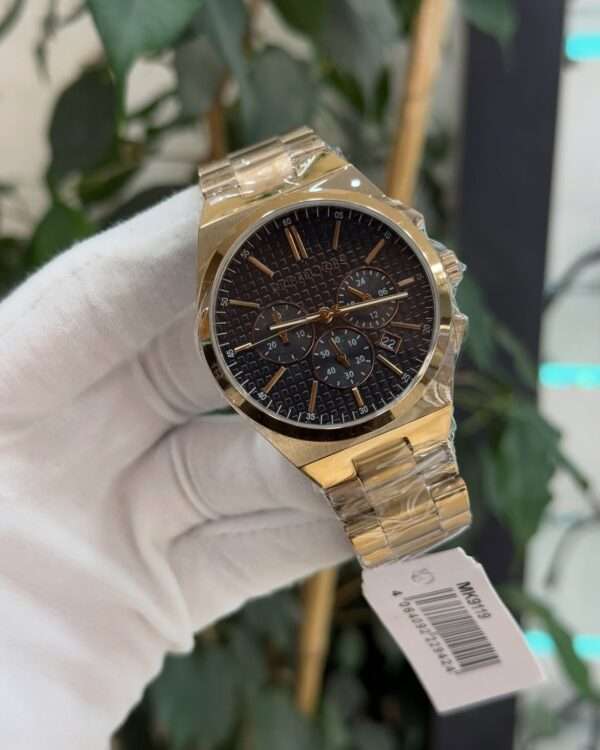 Michael Kors Oversized Lennox MK9119 Style – Black Dial & Gold Tone
