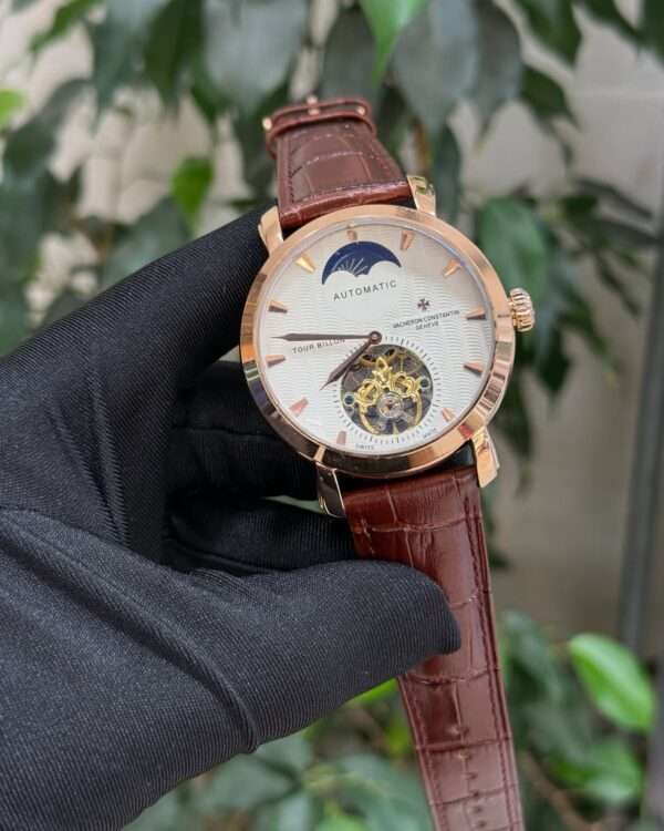 Vacheron Constantin Tourbillon Style – White Dial & Rose Gold
