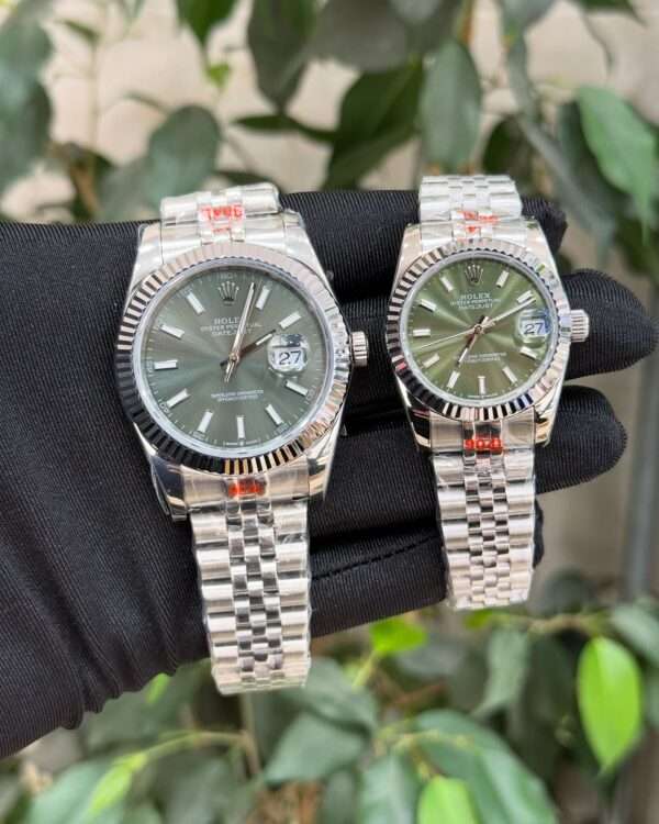 Rolex Datejust 41/31 Style – Olive Green Dial & Jubilee Bracelet