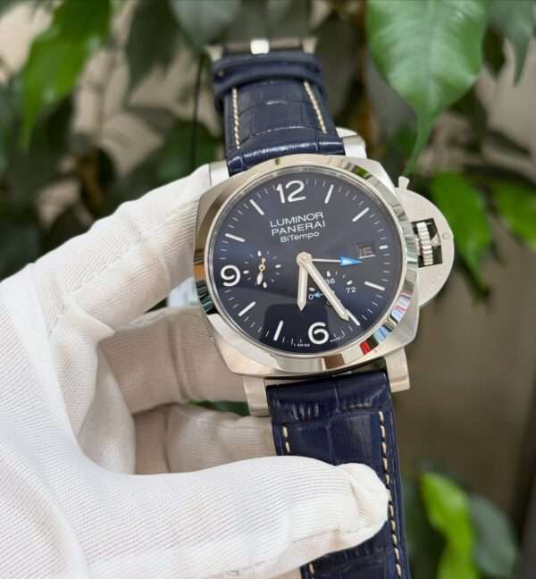 Panerai Luminor BiTempo Style – Blue Dial & Blue Leather Strap