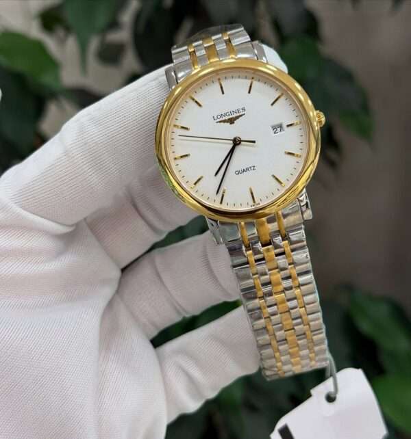 Longines Style – Two-Tone White Dial & Bracelet