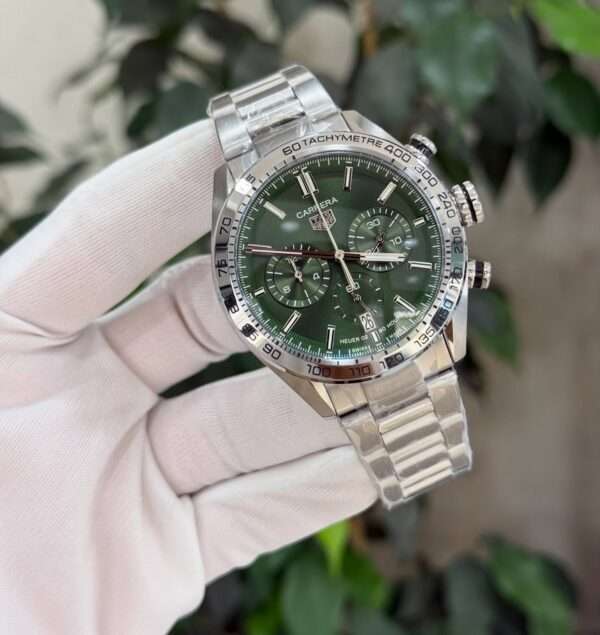 TAG Heuer Carrera CBN2A10.BA0643 Style – Green Dial Chronograph