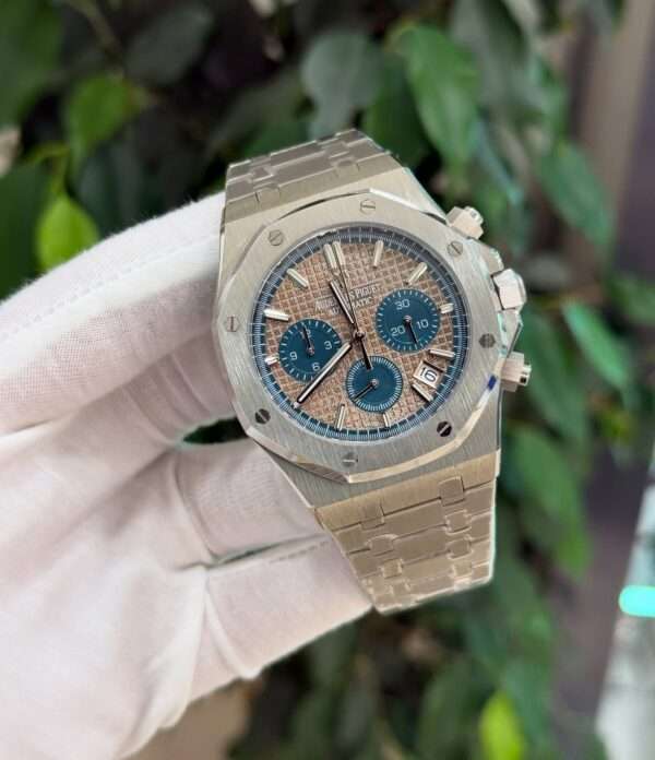 Audemars Piguet Royal Oak Chronograph Style – Rose Gold & Blue Dial