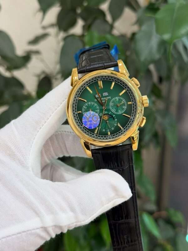 Patek Philippe 5270P-014 Style – Green Perpetual Calendar Chronograph