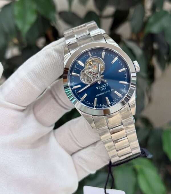 Tissot Gentleman Open Heart Style – Blue Dial & Stainless Steel Bracelet