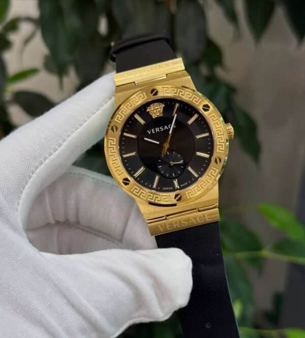 Versace Greca Style – Black Dial & Gold-Tone Case