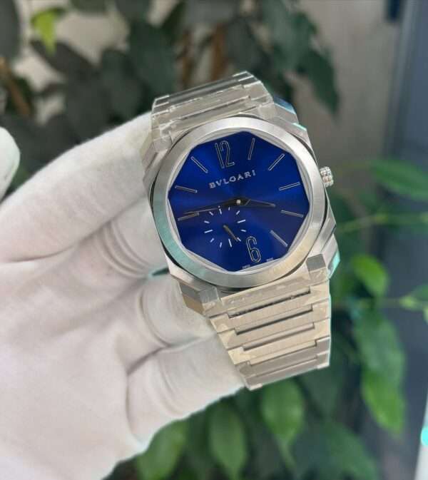 Bvlgari Octo Finissimo Style – Blue Dial & Integrated Steel Bracelet
