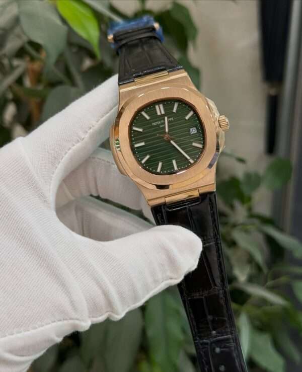 Patek Philippe Nautilus 5711 Style – Green Dial & Rose Gold Case