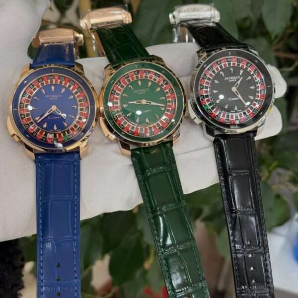 Jacob & Co. Casino Roulette Style – Blue, Green & Black Dials