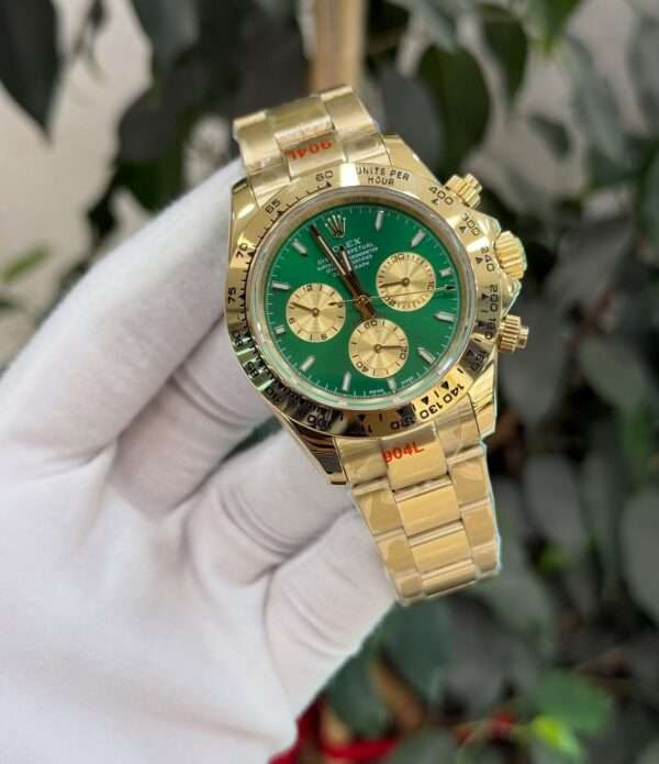 Rolex Daytona 116508 Style – Green Dial & Full Gold-Tone
