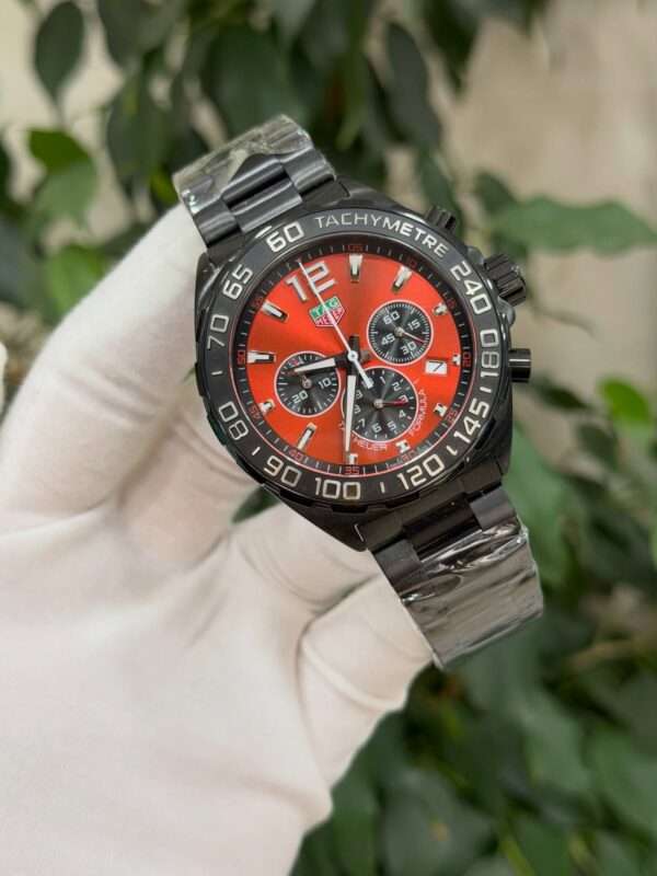 TAG Heuer Formula 1 Chronograph Style – Red Dial & Black PVD Bezel