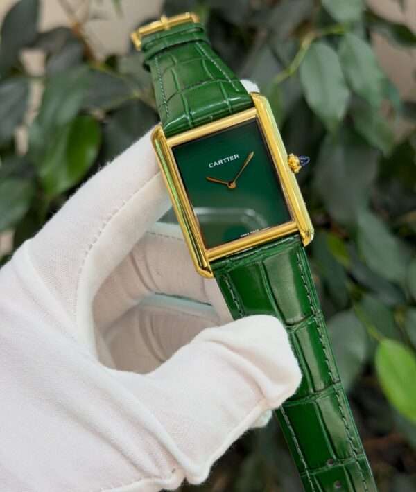 Cartier Tank Louis Style – Green Dial & Green Alligator Strap
