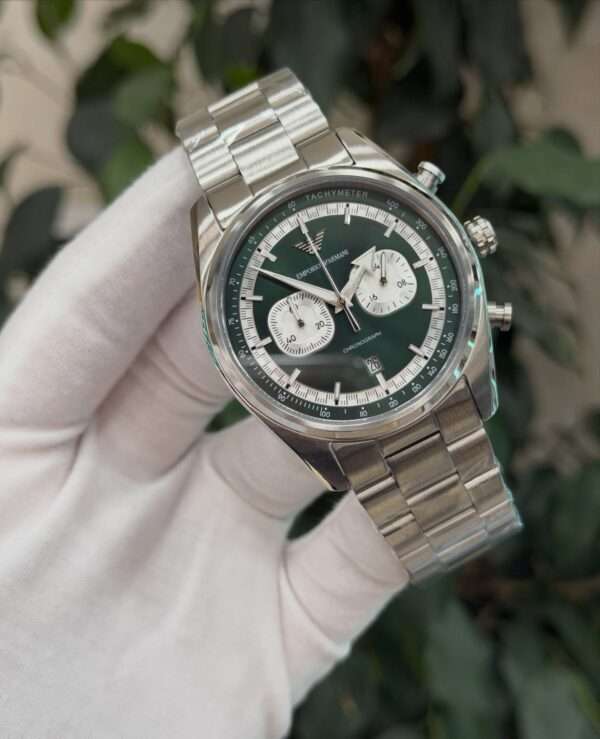 Emporio Armani AR11507 – Green Dial Chronograph