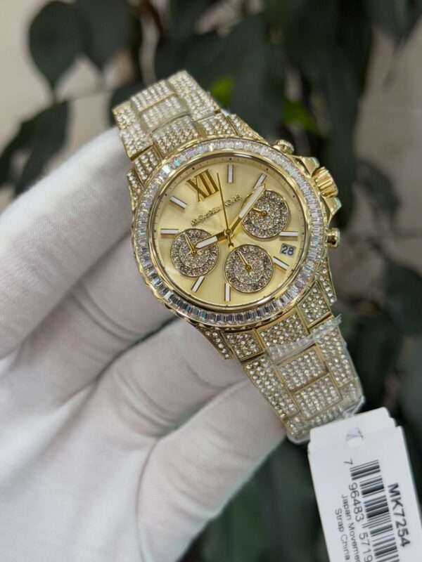 Michael Kors Everest MK7254 – Gold-Tone Pavé Chronograph